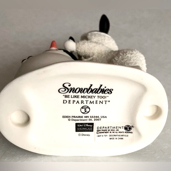❤️HP❤️Vintage Department 56 Snowbabies “Be Like Mickey Too” - Picture 2 of 7